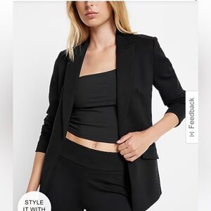 White Express Blazer size 4